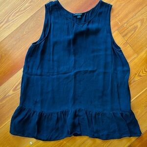 100% Silk peplum tank top by Acrobat